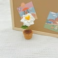 thumbnail image 3 of 10Pcs Handmade Crochet Flowers MORESEC under $5 Knitted Potted Flowers Woven Rose, Wool Crochet Simulation Flower Office Decorations, Finished DIY Home Decor, 3 of 4