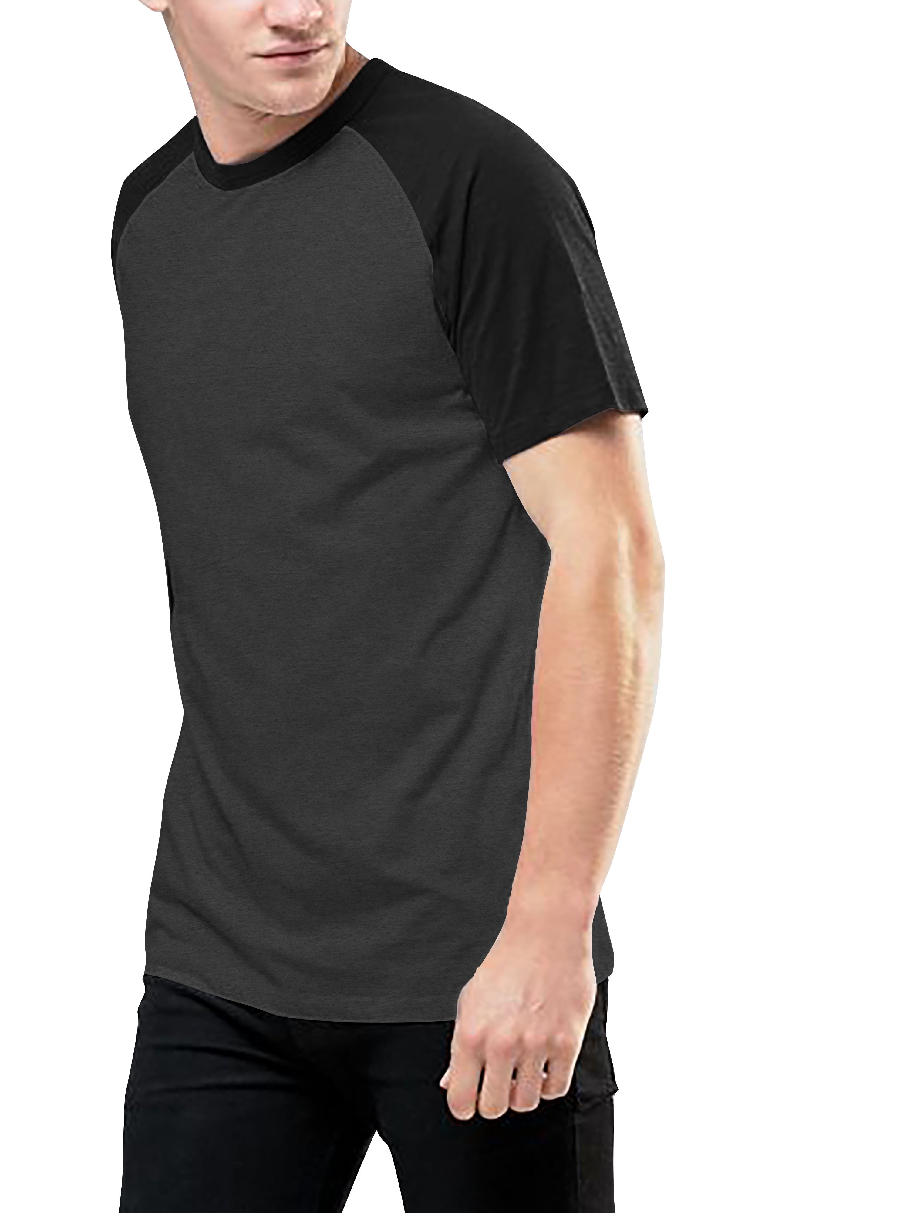 Urban Classics Mens Baseball T-Shirt Contrast Shortsleeves T-Shirt Crew Neck Sizes: S-5XL 100% Jersey Cotton Different Colours Available Sports Shirt 