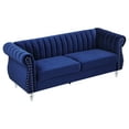 thumbnail image 4 of Glory Furniture Westwood Velvet Sofa in Navy Blue, 4 of 5