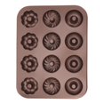 thumbnail image 1 of 12 Cavity Doughnut Baking Pan, Non Stick Pattern Doughnut Bakeware With Textured Design, Individual Carbon Steel Cake Pan Donut  For Bagel, Cake Baking, 1 of 8