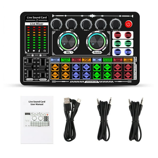 keepw Sound Card Sound Board Sound Mixer Live Sound Card Exceptional Sound