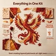 thumbnail image 6 of Beginner-Friendly Mythic Wilds DIY Layered Patchwork Art Kit with Patterned Fabrics, Sewing Materials & Step-by-Step Guide Included, 6 of 8