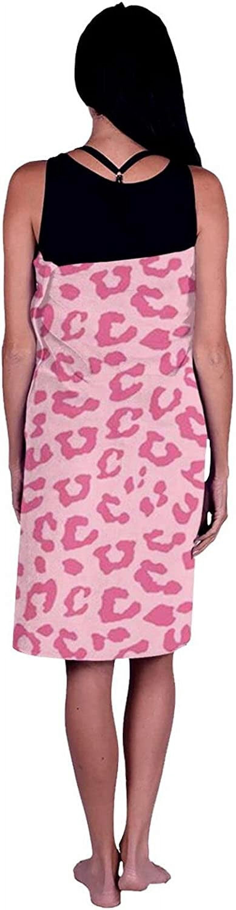 Luxury Hotel & Spa Pink Cheetah Leopard Bath Towel Soft Oversized Ultra Absorbent Quick Dry Beach Towel