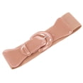 thumbnail image 4 of Women Ladies Girls Wide Polyurethane Leather Buckle Stretchy Elastic Waist Belt, 4 of 6