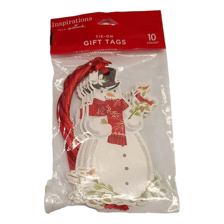 Christmas Gift Tags tie on with string 60 Count (15 Assorted Glitter, –  Party Funny