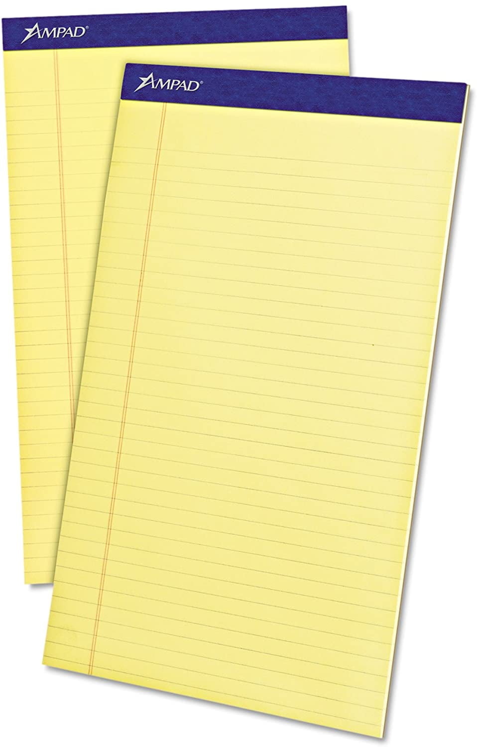 Ampad LegalRuled Writing Pad 50 Sheet 15 lb Legal/Wide Ruled Legal