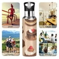 thumbnail image 7 of Yayeee 20oz Insulated Water Bottle Double Wall Stainless Steel with Flip Straw Lid, Creamy Cake, 7 of 7
