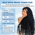 thumbnail image 3 of Cabello trenzado humano BIZVUS, 24 pulgadas, onda profunda, 120 g, 3 paquetes, 3 of 6