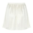 thumbnail image 4 of TSSOE Women's Satin Half Slip Half Slips for Under Dresses Underskirt Extender Half Slip 35cm White S, 4 of 7