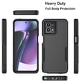 thumbnail image 5 of Njjex for Motorola Moto G Stylus 5G 2023 Phone Case,360 Full Body Shockproof Heavy Duty Protection With Tempered Glass Screen Protector Case Cover for Moto G Stylus 5G 2023 (Black), 5 of 6