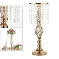 thumbnail image 4 of Candebros de lujo versátiles candebros de arreglo de boda decoración de Dorado 55cm Zulema Candelero de cristal, 4 of 8