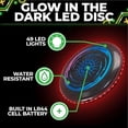 thumbnail image 5 of Toysery LED Light Up Fresbee - Glow in The Dark Fresbee for Kids and Adults, Flying Disc Adventure for Day and Night - Easy to Use Ideal for Camping Game (Red), 5 of 5