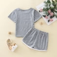 thumbnail image 4 of TAIAOJING Kid Toddler Girl Clothes Baby Sports T Shirt Tops+ Shorts 2PCS Tracksuit Set Baby Girl Outfits 3-4 Years, 4 of 8