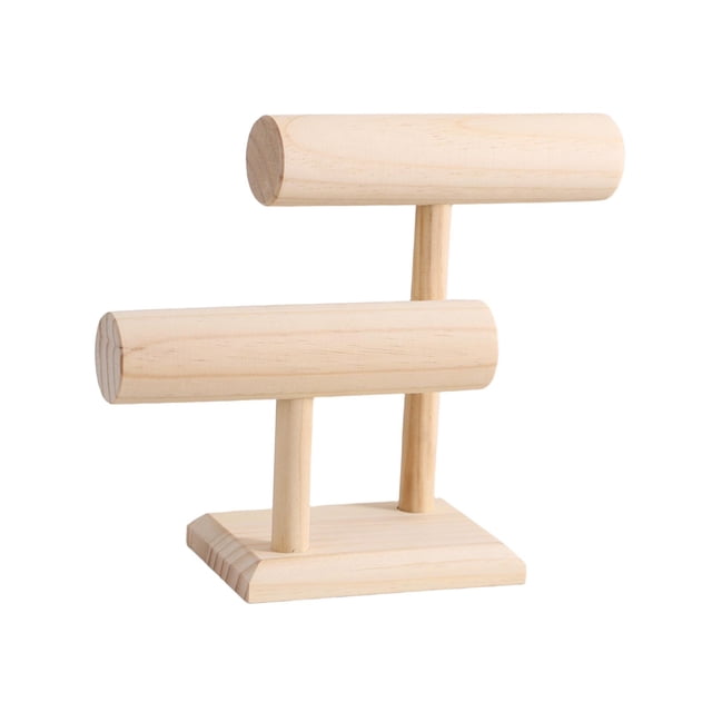 Expositor de pulseras, organizador de pulseras, expositor estable para relojes y coleteros. 2 capas