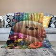 thumbnail image 2 of Orinice Cute Elf Blanket Super Soft Comfortable Warm Anti-Pilling Blanket Suitable for All Seasons Bed Linen Sofa and Plush Decoration Travel Camping Blanket  60x80in, 2 of 6