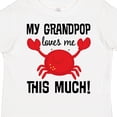 thumbnail image 4 of Inktastic My Grandpop Loves Me Crab Boys or Girls Toddler T-Shirt, 4 of 5