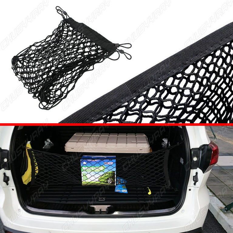 Dehnbare elastische Auto LKW Netz mit Haken Lagerung Mesh Auto Kofferraum  Organizer Aufbewahrungstasche Schwere Duty Cargo Net für Auto SUV LKW