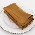 thumbnail image 2 of Balsa Circle 5 Gold Premium 20x20 in Scuba Polyester Dinner Table Cloth Napkins Party Events Decorations Supplies, 2 of 8