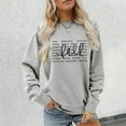 thumbnail image 4 of Fall Sweatshirts for Women 2025 Long Sleeve Crewneck Loose Fit Letter Graphic Sweatshirt Pullover Tops, 4 of 5