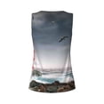 thumbnail image 5 of Gaeub 3d Lighthouse in the Surf Women's Workout Tank Tops Lightweight Sleeveless Shirts for Women for Athletic Running Tennis Yoga - Large, 5 of 9