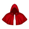 thumbnail image 1 of 2x Capa De Halloween Cosplay Capa Medieval Con Capucha Sombrero Para Juegos De Roles Disfraces Rojo, 1 of 8