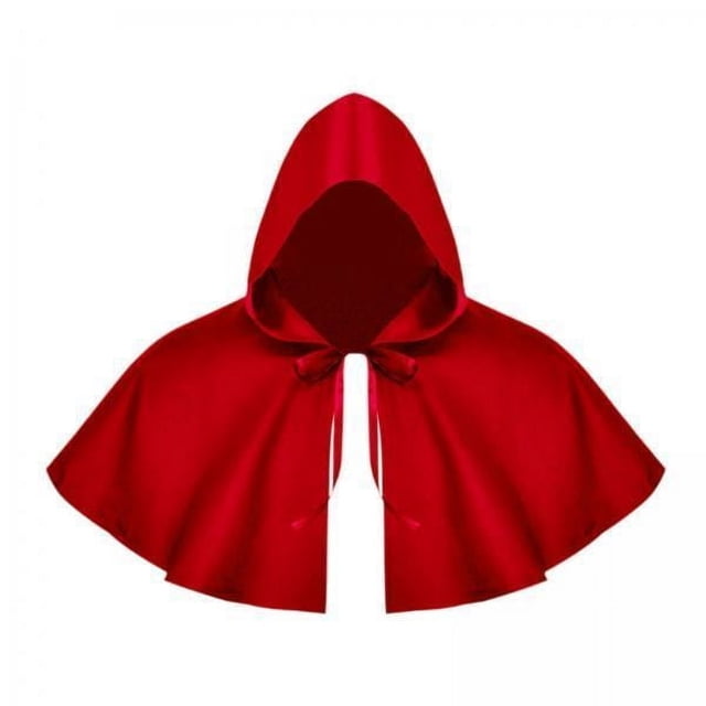 2x Capa De Halloween Cosplay Capa Medieval Con Capucha Sombrero Para Juegos De Roles Disfraces Rojo