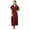 Maroon, variant on Bimba Women Long Solid Kaftan Soft Cotton Beach Cover Up Caftan Maxi