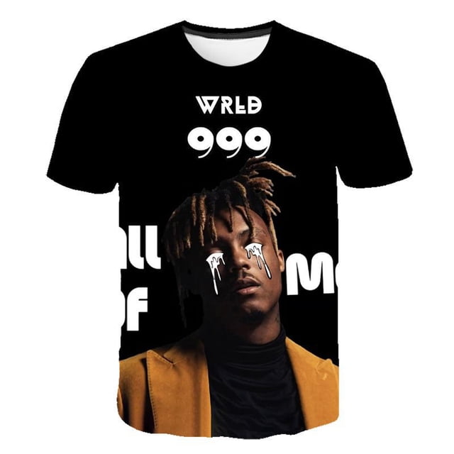 3D Digital Print Rapper T-Shirt, Men's Fashion Breathable Full Print Casual Round Neck Short Sleeve T-Shirt Top-SinKeeU