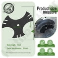 thumbnail image 2 of 781-0748-0637 Cuchilla estrella para bordeadora de 3 lados de 9"" (agujero central de 5/8") para CRAFTSMAN CMXGZAM105017 Cuchillas para bordeadora Tri-Arc compatibles con MTD 781-0748 981-0748 7185767, 2 of 7