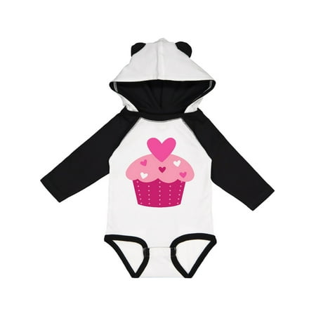 

Inktastic Valentine s Day Cupcake Gift Baby Boy or Baby Girl Long Sleeve Bodysuit