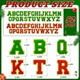 thumbnail image 2 of Parches navideños con letras de chenilla FOGWOWO, rojo y verde, 52 unidades, 2 of 7