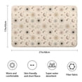 thumbnail image 3 of Beige Sun Moon Star Comet Pattern Bathroom Rugs Mat,Non Slip Microfiber Bathroom Rug,Rubber Backing,Soft Bathroom Mats for Bathroom Floor,Tub and Shower,17x27in(43x68cm), 3 of 5