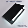 thumbnail image 2 of WeChef LED Back Lit Light Menu Holder Cover Folding Double Panel Fits 8"x14" Paper for Hotel Club, 2 of 10