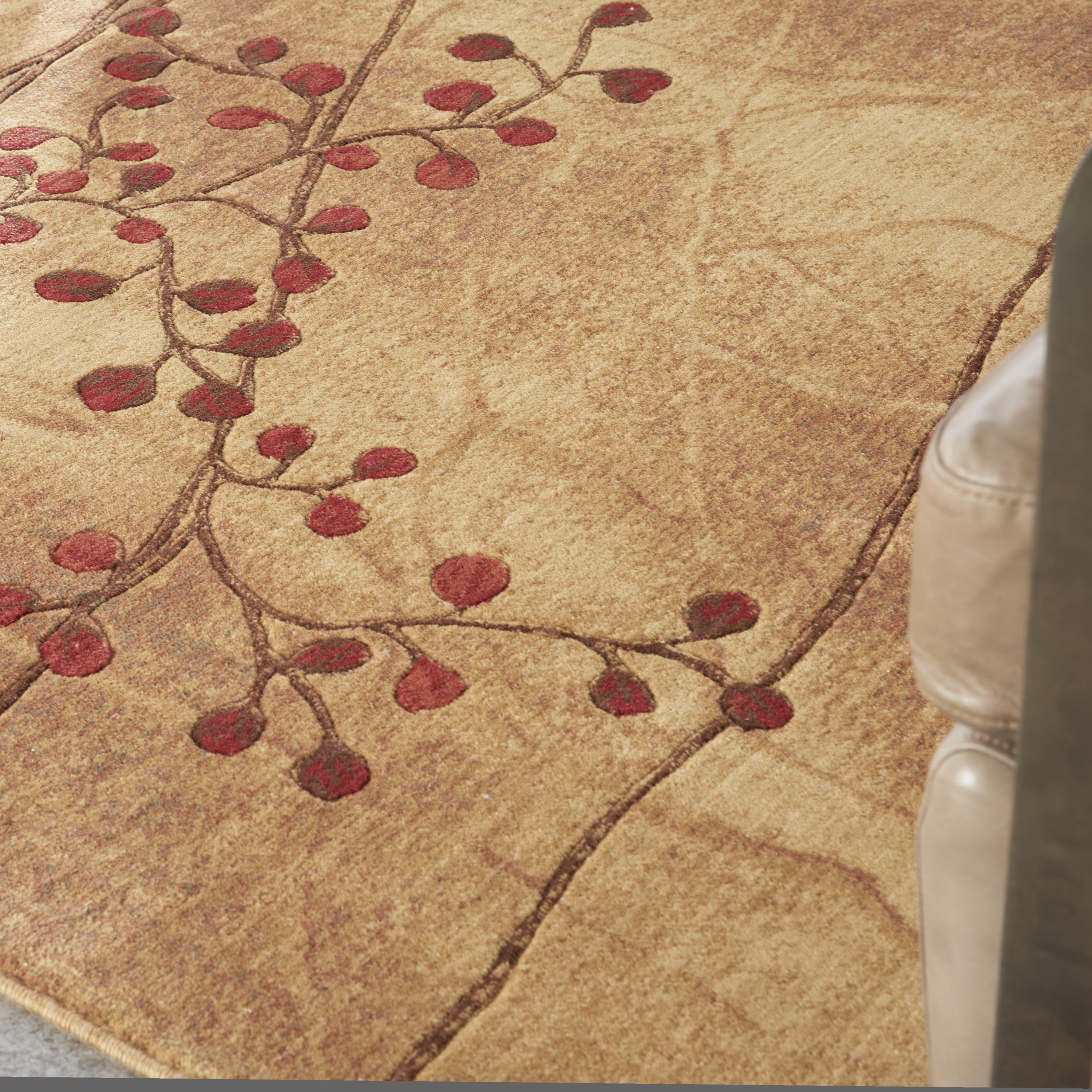 Nourison Somerset Nature Latte 5'3" x 7'5" Area Rug, (5x7)