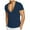 Blue, variant on Workout T Shirts for Men Deep V Neck Short Sleeve Cotton Breathable Gym Athletic Tee Shirt Tops