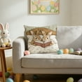 thumbnail image 5 of HuiXinOu Easter Bunny Short Plushs Printed Pillow Cover Decoration for Bedroom, Sofa, Car Decoration, 5 of 6