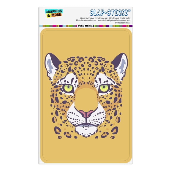Gold Spotted Leopard Face Home Business Office Sign