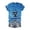 Blue, variant on QHWAUAKFBN T Shirts For Women Trendy Loose Fit ' Summer V Neck Retro Cat Letter Printed Short Sleeved Tshirts Top