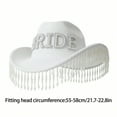 thumbnail image 3 of Bachelorettes Party Hat Bridal Shower Hat Women Hat Wedding Party Accessories Photoshooting Jazzs Hat Headpiece, 3 of 8