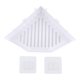 thumbnail image 2 of Plastic Triangle Bathroom Shelf Organizer Shampoo Gel Storage Basket Bathroom Corner Shower Rack Holder White Gray Pink, 2 of 11