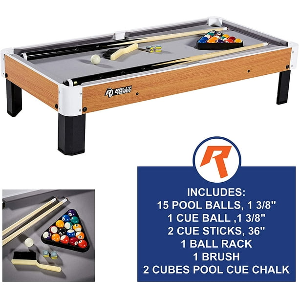 Rally And Roar Tabletop Pool Table Set And Accessories 40 X X 9 Mini Travel