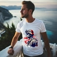 thumbnail image 5 of Summer Men Tee ShirtArt Painting (6) Graphic Letter Print T Shirts Crew Neck Short Sleeves Sports Sizes XS-5XL, 5 of 5