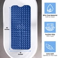 thumbnail image 3 of Lux Decor Collection Bath Tub Mat Non Slip 40 x 16 Inch - Bathroom Shower Mat with Suction Cups - Machine Washable (Navy Blue), 3 of 9