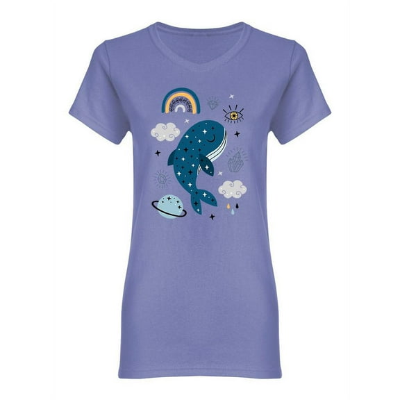 Celestial Whale Shaped Tee Women's -Image by Shutterstock