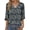 A-Navy Floral, variant on V Neck Tops for Women 3/4 Length Sleeve Women Tops Casual Dressy Women Blouses Trendy Tunic Tops