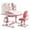 Pink, variant on Kids Study Desk & Chair Set Ergonomic Adjustable Height 0-50° Tilt Desktop Spacious Surface with Drawer & Hook Sturdy Metal Frame
