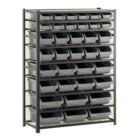 - Sandusky Cabinets 57'' H 8 Shelf Shelving Unit Starter