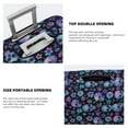thumbnail image 3 of Pofeuu Skull Flower Blue Print Luggage Suitcase Cover Protector Luggage Washable Covers Aesthetic for 18/24/28/32 inch Luggage（No luggage included）-Medium, 3 of 7