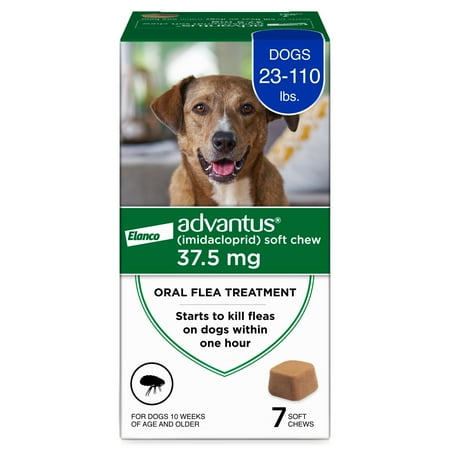 UPC: 0724089454461 | Advantus (Imidacloprid) Chewable Flea Treatment for Large Dogs  23-110 lbs  7 Soft Chews