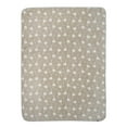 thumbnail image 6 of Modern Moments by Gerber Baby & Toddler Girl Reversible Plush Blanket, Taupe, 6 of 7